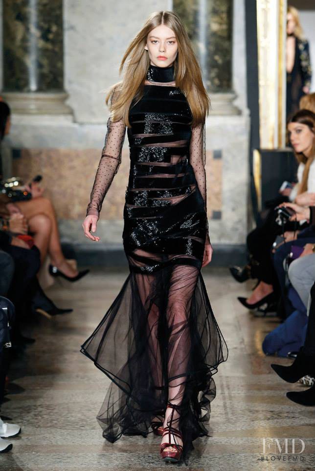 Ondria Hardin featured in  the Pucci fashion show for Autumn/Winter 2015