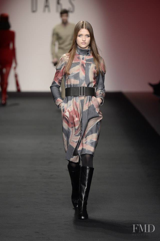 Regitze Harregaard Christensen featured in  the DAKS fashion show for Autumn/Winter 2015