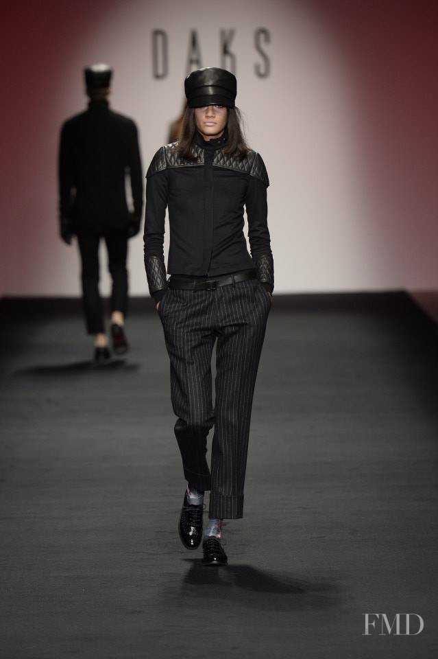 Hadassa Lima featured in  the DAKS fashion show for Autumn/Winter 2015