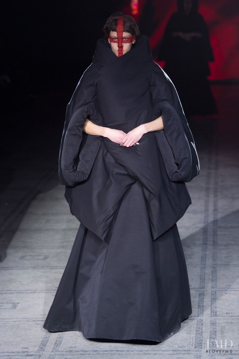 Phillipa Hemphrey featured in  the Gareth Pugh fashion show for Autumn/Winter 2015