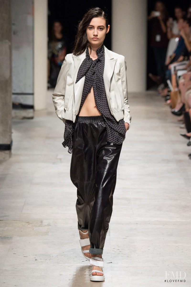 Bruna Ludtke featured in  the Maison Rabih Kayrouz fashion show for Spring/Summer 2015