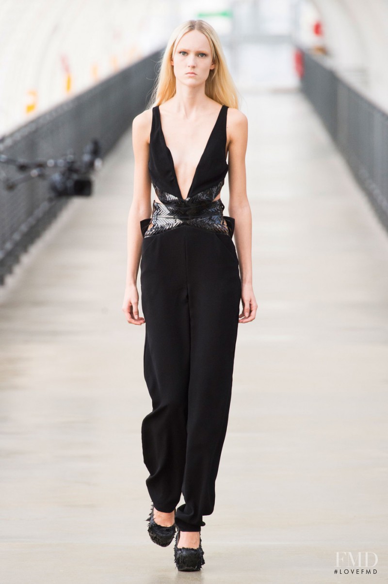 Harleth Kuusik featured in  the Iris Van Herpen fashion show for Spring/Summer 2015