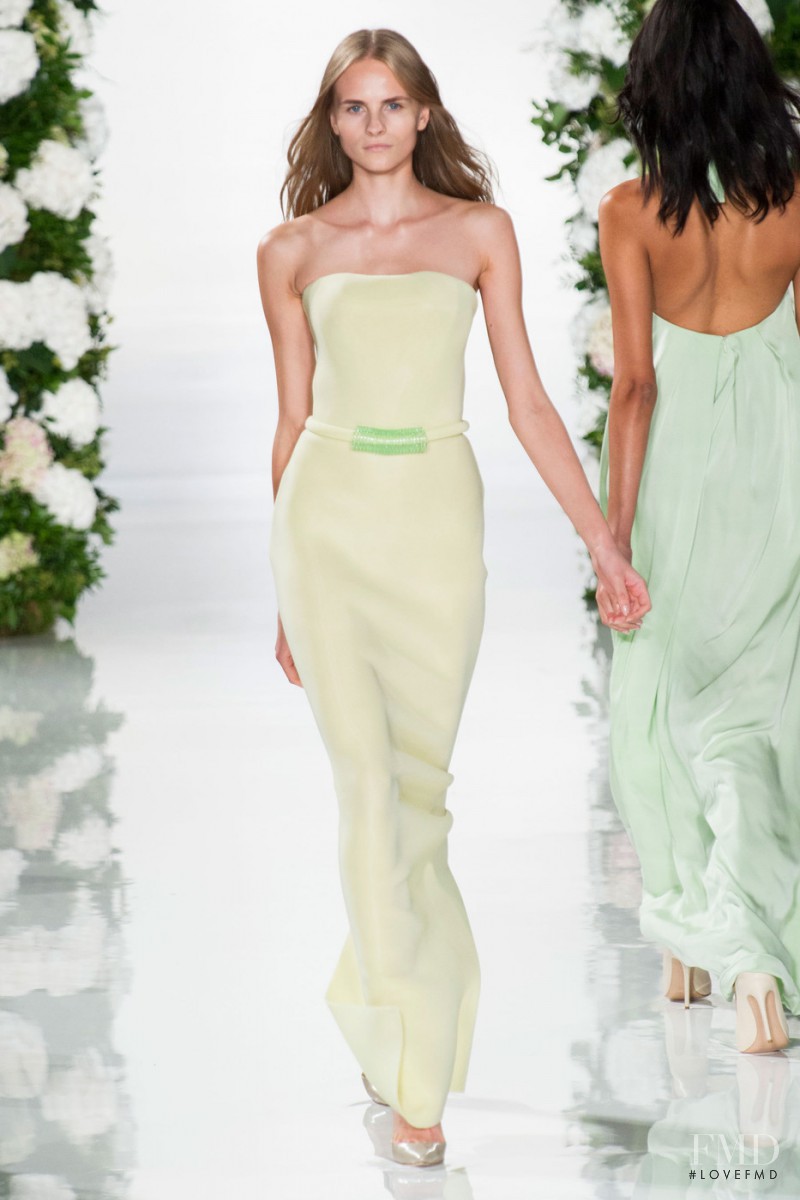 Kristina Petrosiute featured in  the Valentin Yudashkin fashion show for Spring/Summer 2015