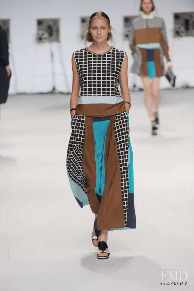 Arina Levchenko featured in  the Issey Miyake fashion show for Spring/Summer 2015