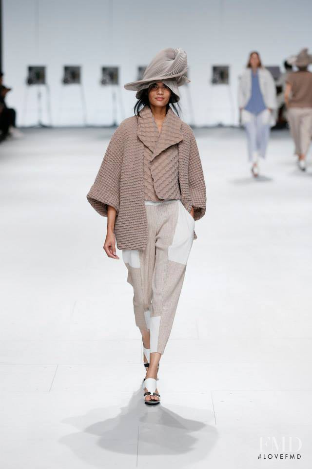 Bhumika Arora featured in  the Issey Miyake fashion show for Spring/Summer 2015