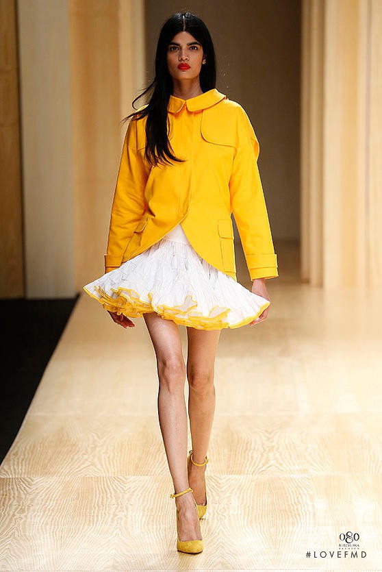 Bhumika Arora featured in  the Menchén Tomàs fashion show for Spring/Summer 2015