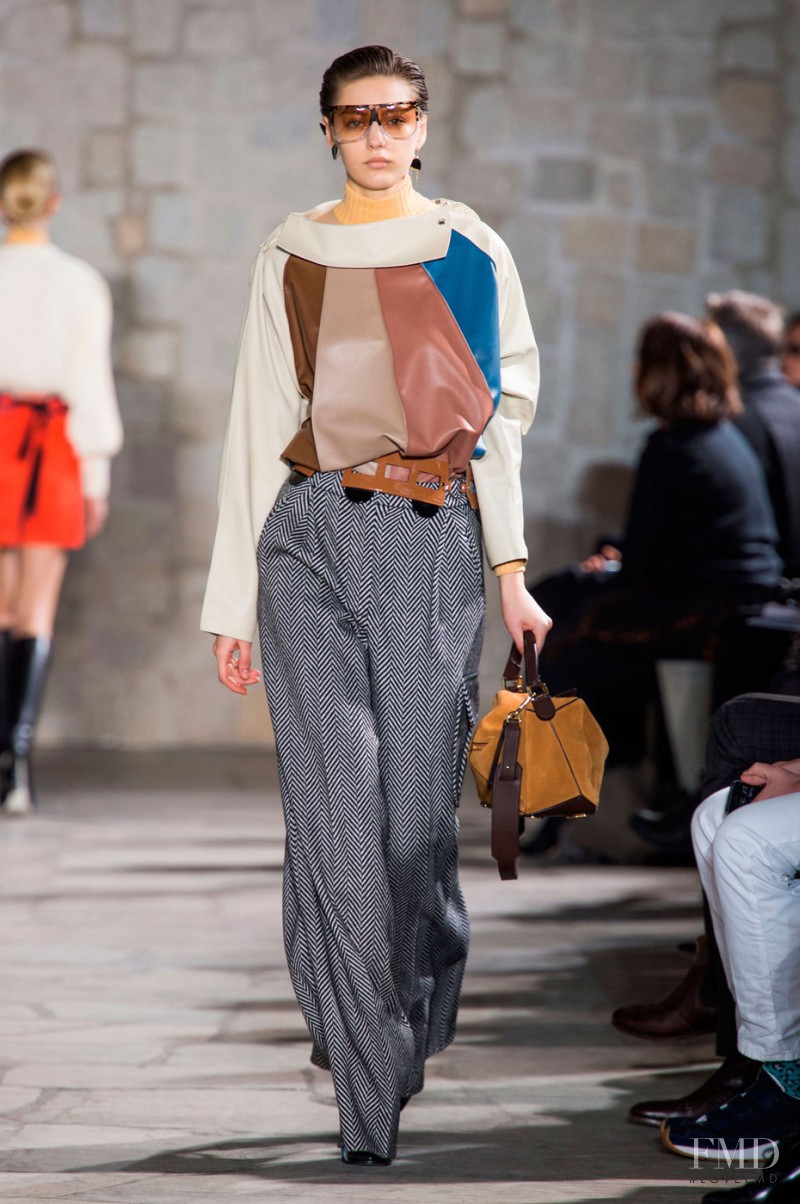 Marta Placzek featured in  the Loewe fashion show for Autumn/Winter 2015
