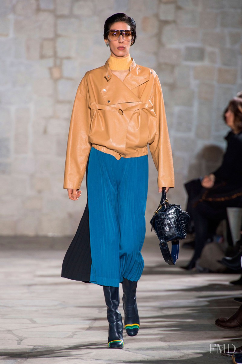 Jamie Bochert featured in  the Loewe fashion show for Autumn/Winter 2015