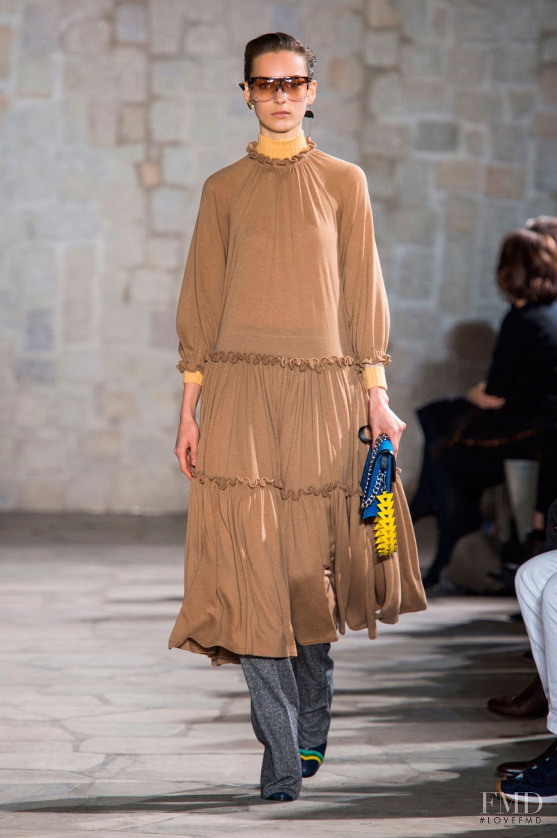 Julia Bergshoeff featured in  the Loewe fashion show for Autumn/Winter 2015
