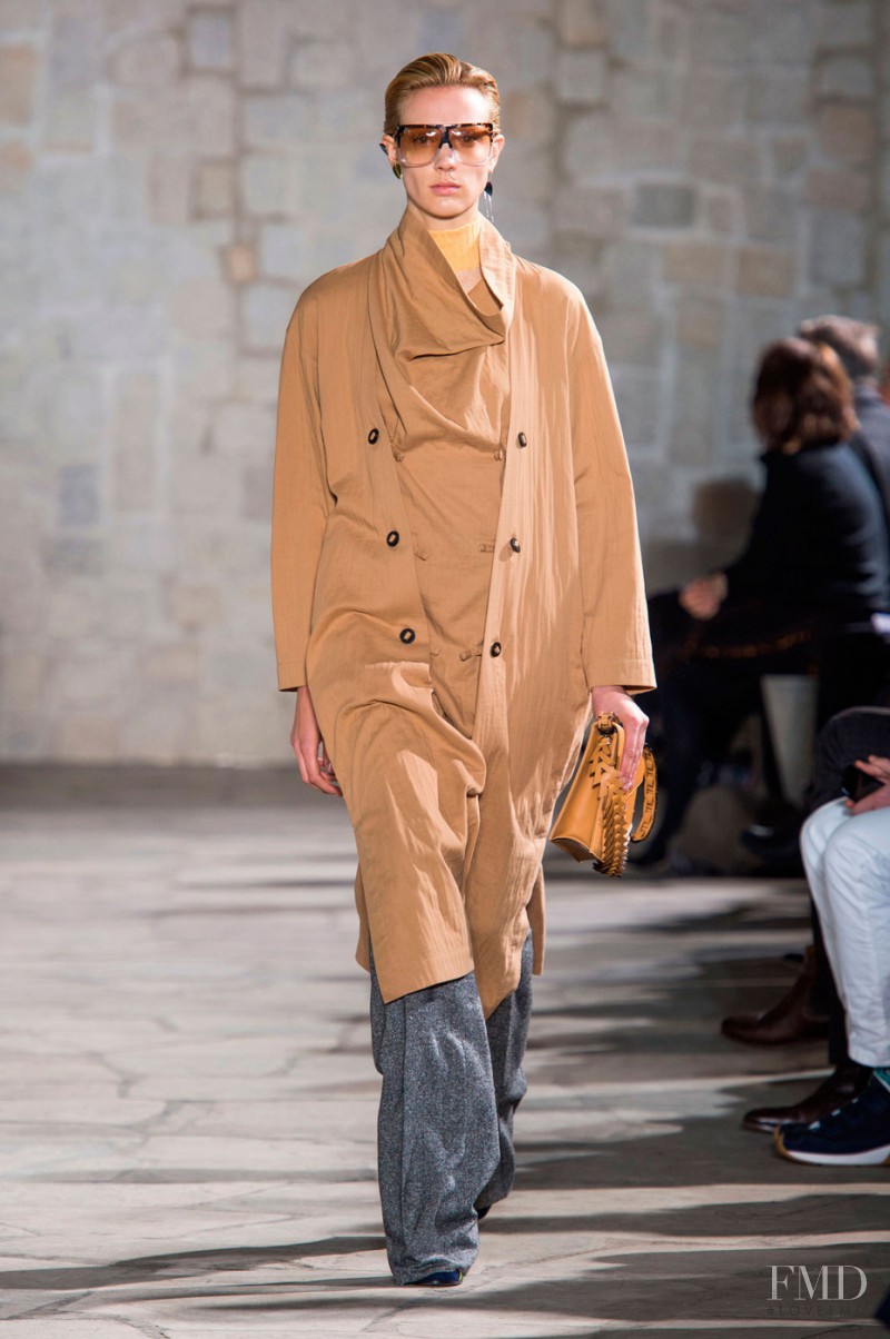 Annely Bouma featured in  the Loewe fashion show for Autumn/Winter 2015