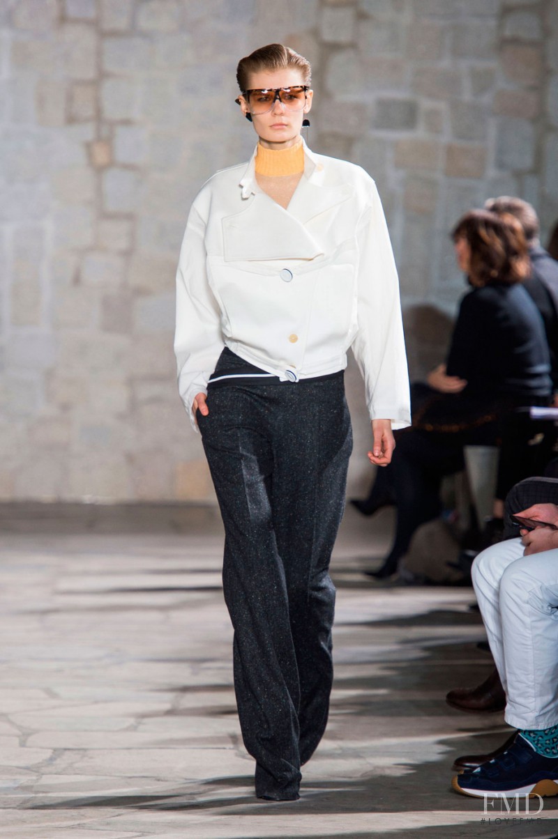 Alexandra Elizabeth Ljadov featured in  the Loewe fashion show for Autumn/Winter 2015