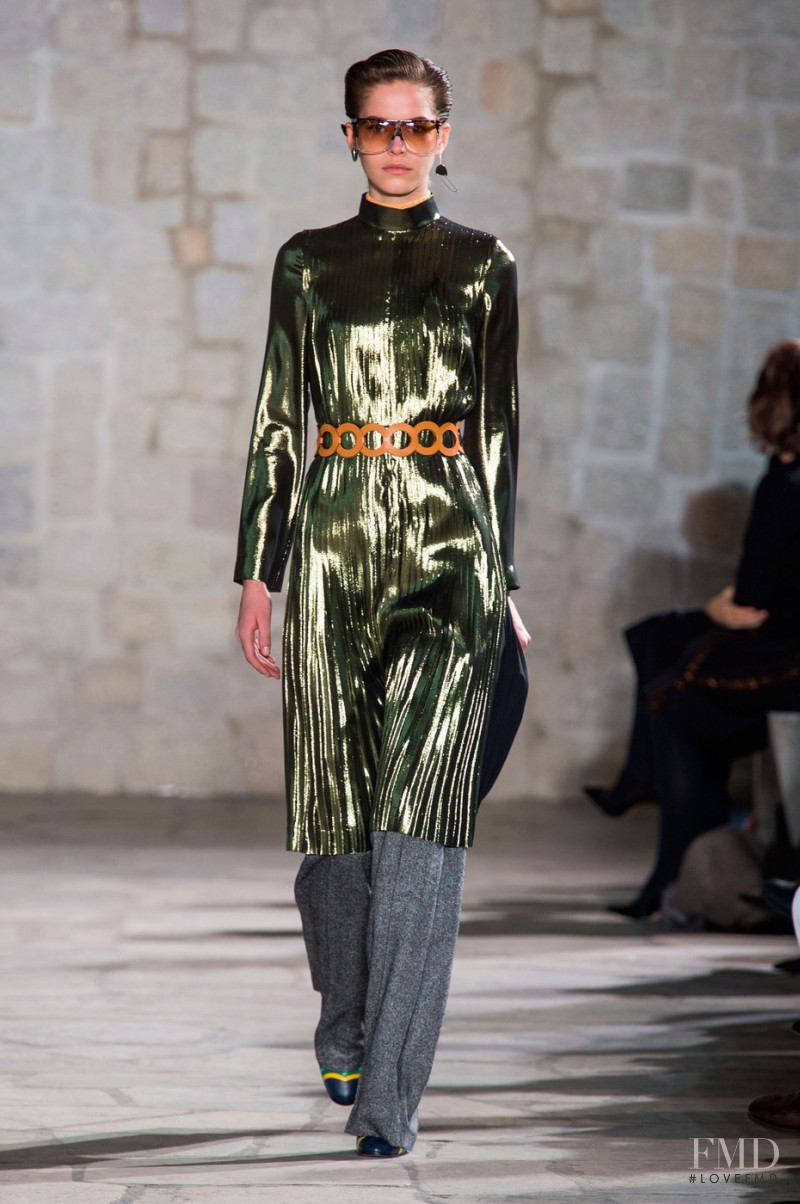 Alexandra Hochguertel featured in  the Loewe fashion show for Autumn/Winter 2015