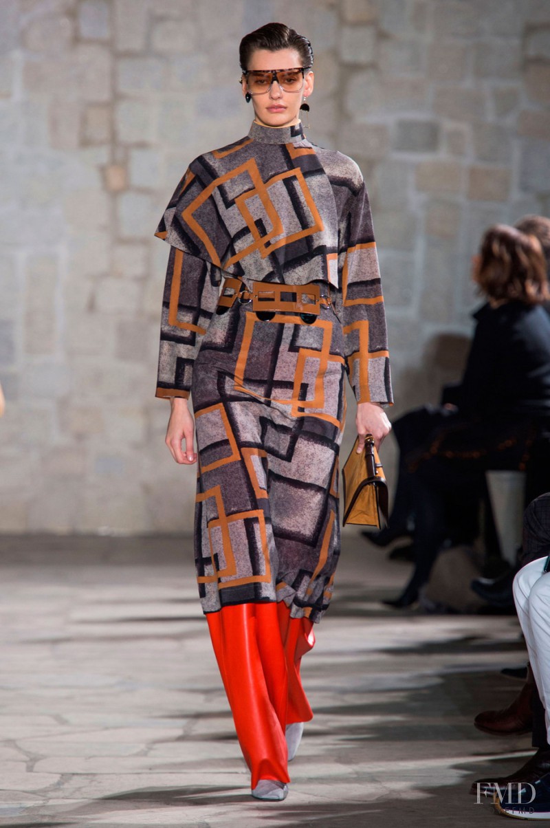 Amanda Murphy featured in  the Loewe fashion show for Autumn/Winter 2015
