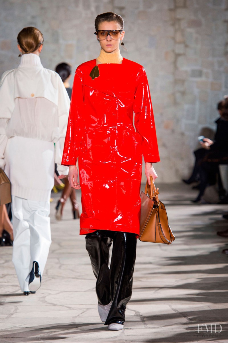 Phillipa Hemphrey featured in  the Loewe fashion show for Autumn/Winter 2015