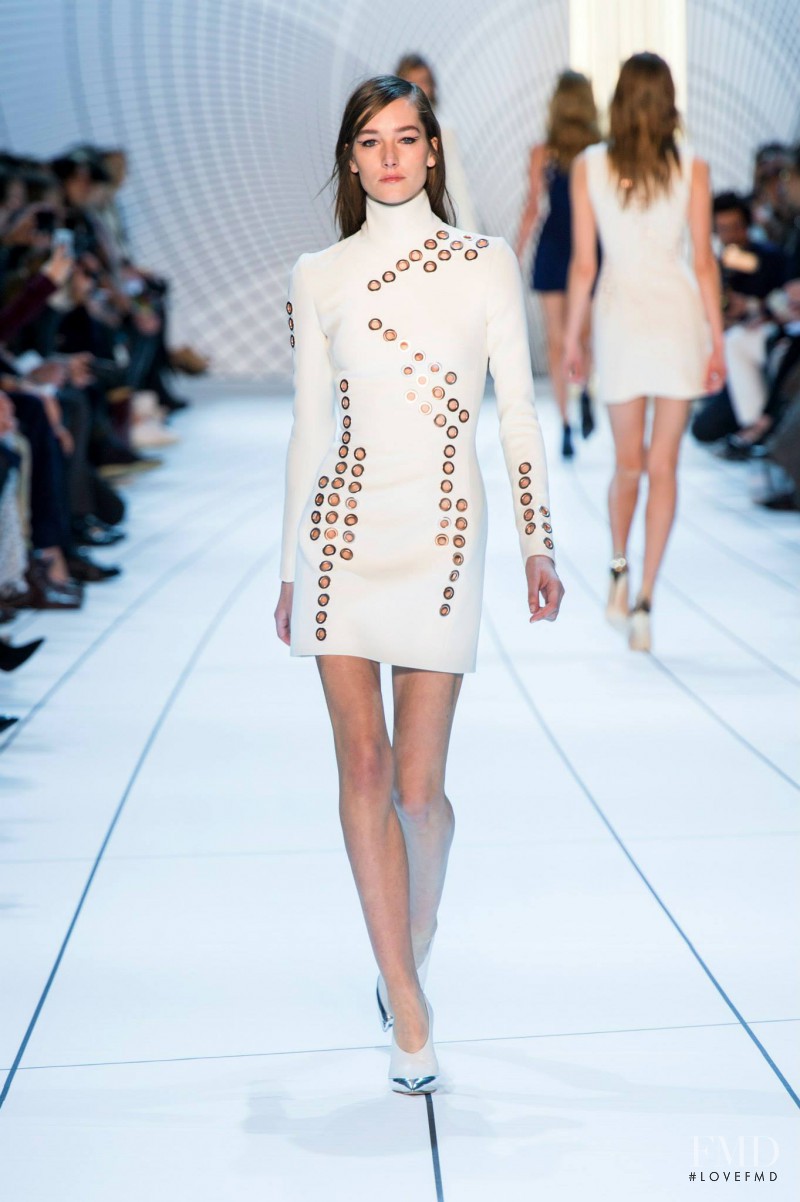 Joséphine Le Tutour featured in  the Mugler fashion show for Autumn/Winter 2015