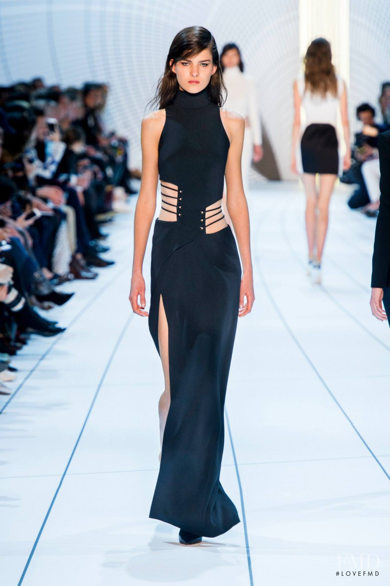 Astrid Holler featured in  the Mugler fashion show for Autumn/Winter 2015