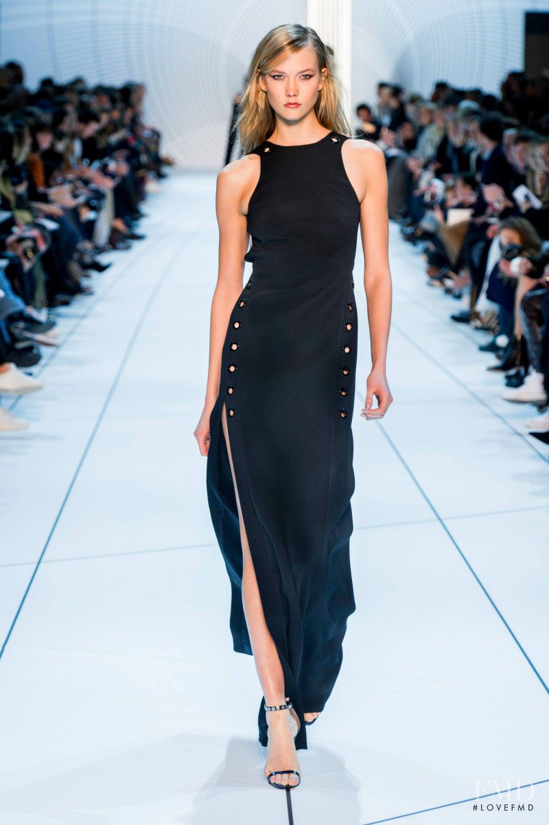 Karlie Kloss featured in  the Mugler fashion show for Autumn/Winter 2015