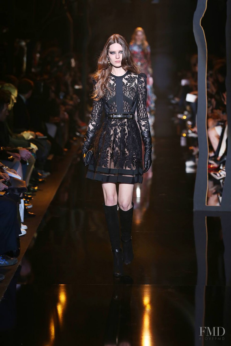 Anika Cholewa featured in  the Elie Saab fashion show for Autumn/Winter 2015