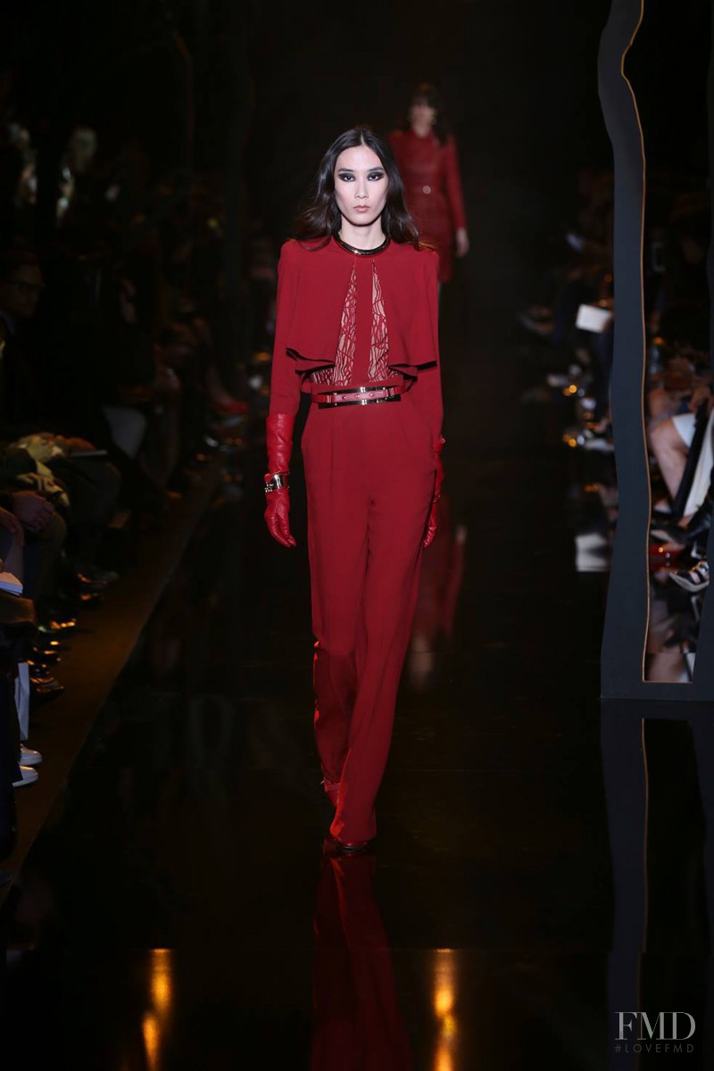 Dongqi Xue featured in  the Elie Saab fashion show for Autumn/Winter 2015