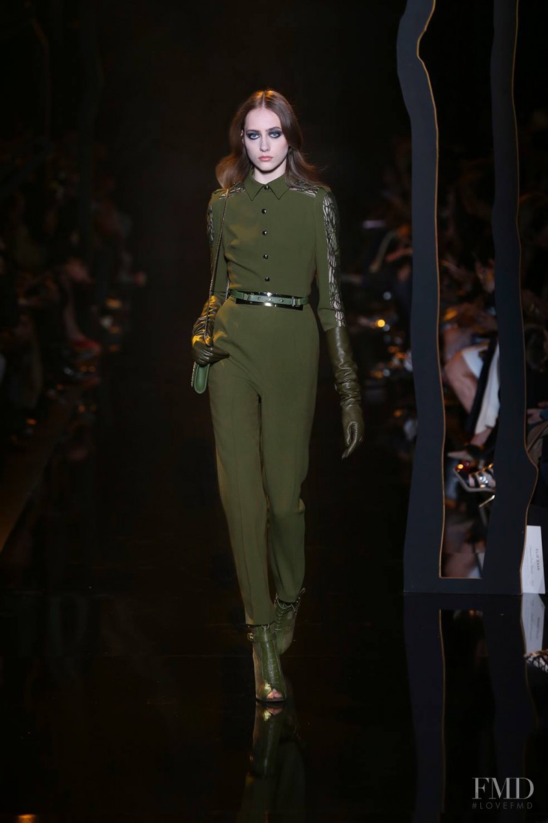 Lia Pavlova featured in  the Elie Saab fashion show for Autumn/Winter 2015