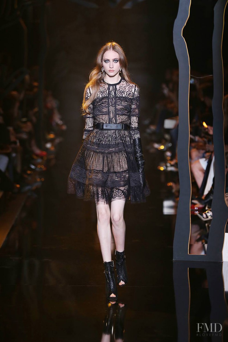 Lia Pavlova featured in  the Elie Saab fashion show for Autumn/Winter 2015