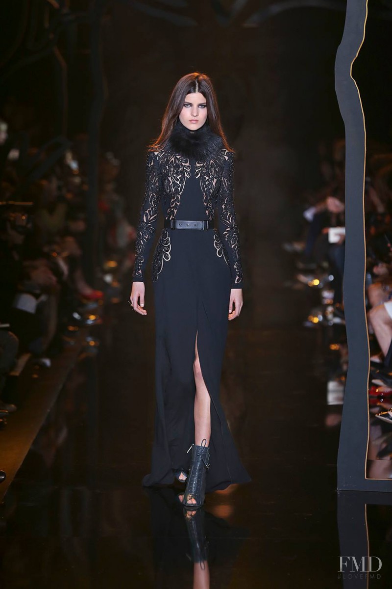 Astrid Holler featured in  the Elie Saab fashion show for Autumn/Winter 2015