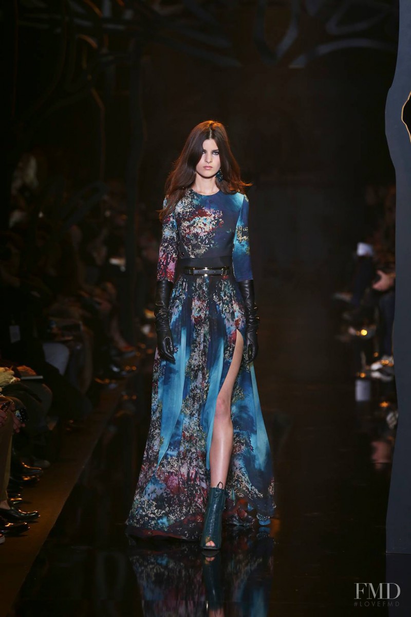 Astrid Holler featured in  the Elie Saab fashion show for Autumn/Winter 2015