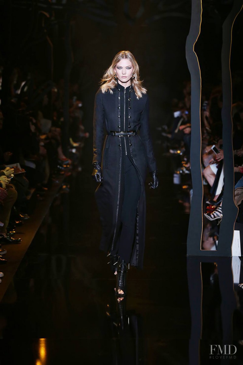 Karlie Kloss featured in  the Elie Saab fashion show for Autumn/Winter 2015