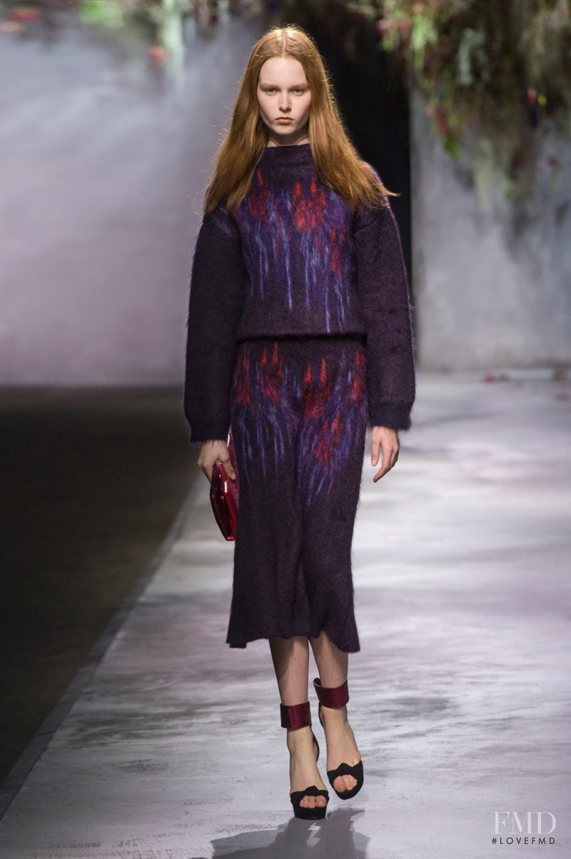 Grace Simmons featured in  the Vionnet fashion show for Autumn/Winter 2015