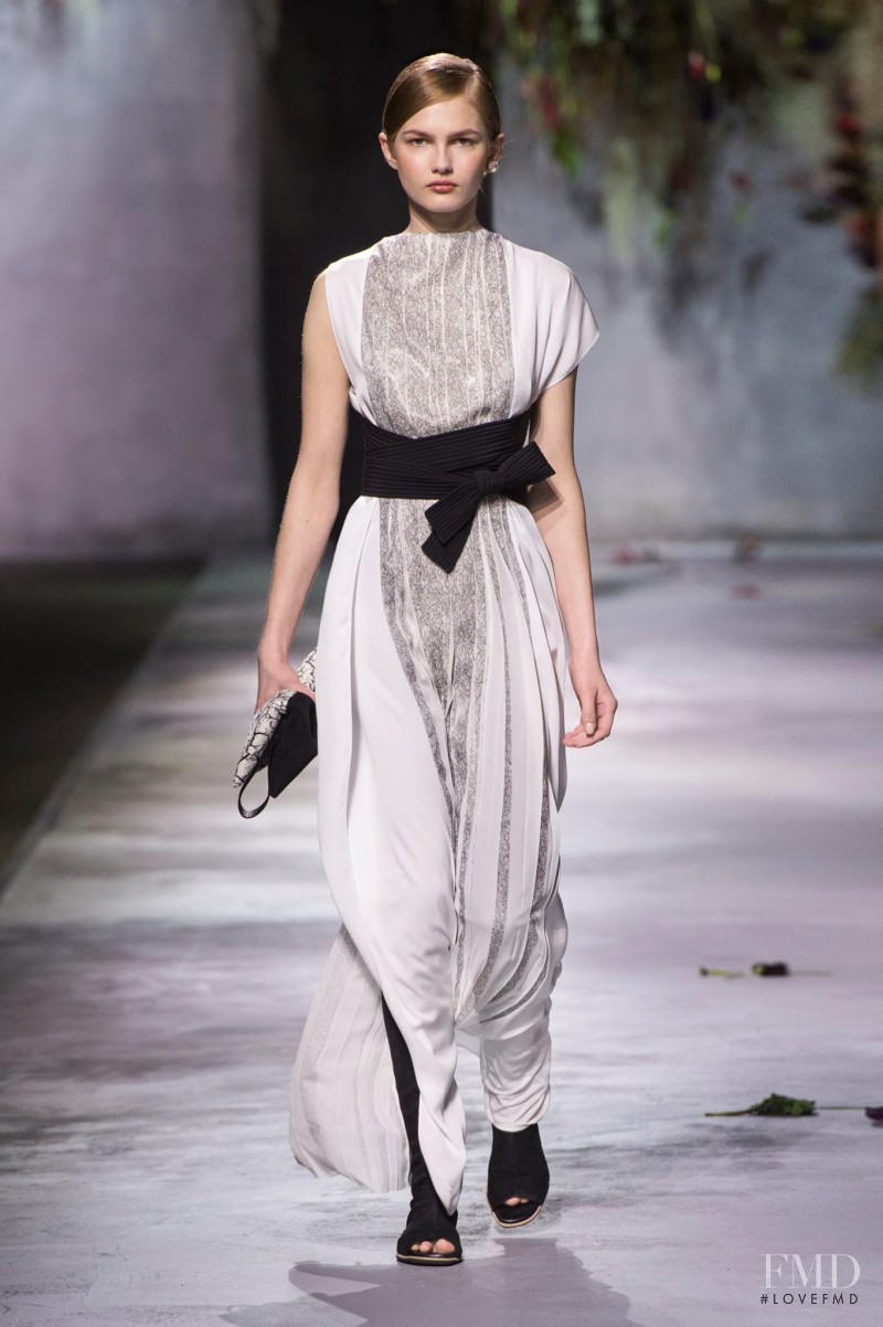 Aneta Pajak featured in  the Vionnet fashion show for Autumn/Winter 2015