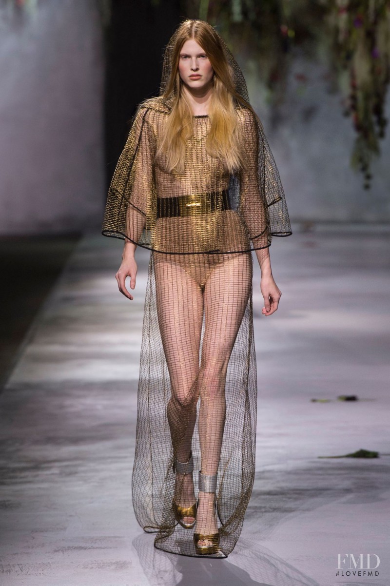 Niki Trefilova featured in  the Vionnet fashion show for Autumn/Winter 2015