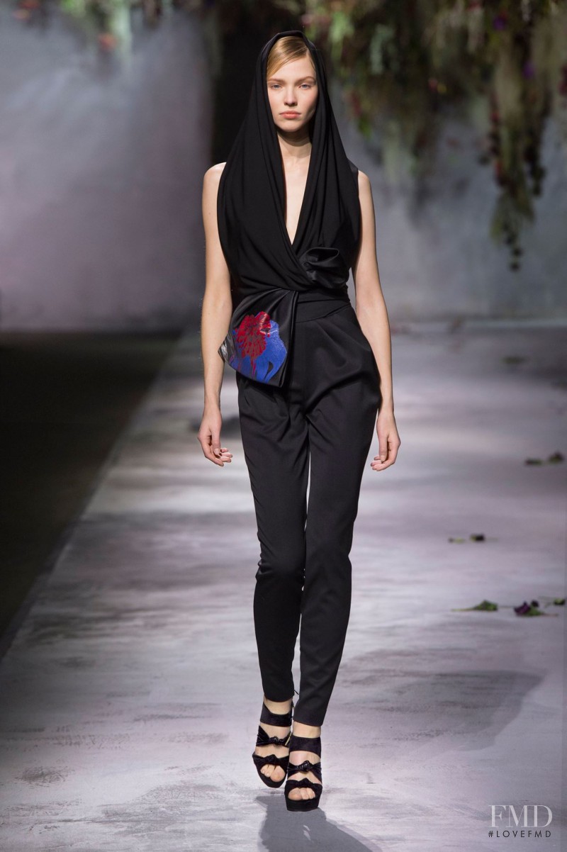Sasha Luss featured in  the Vionnet fashion show for Autumn/Winter 2015