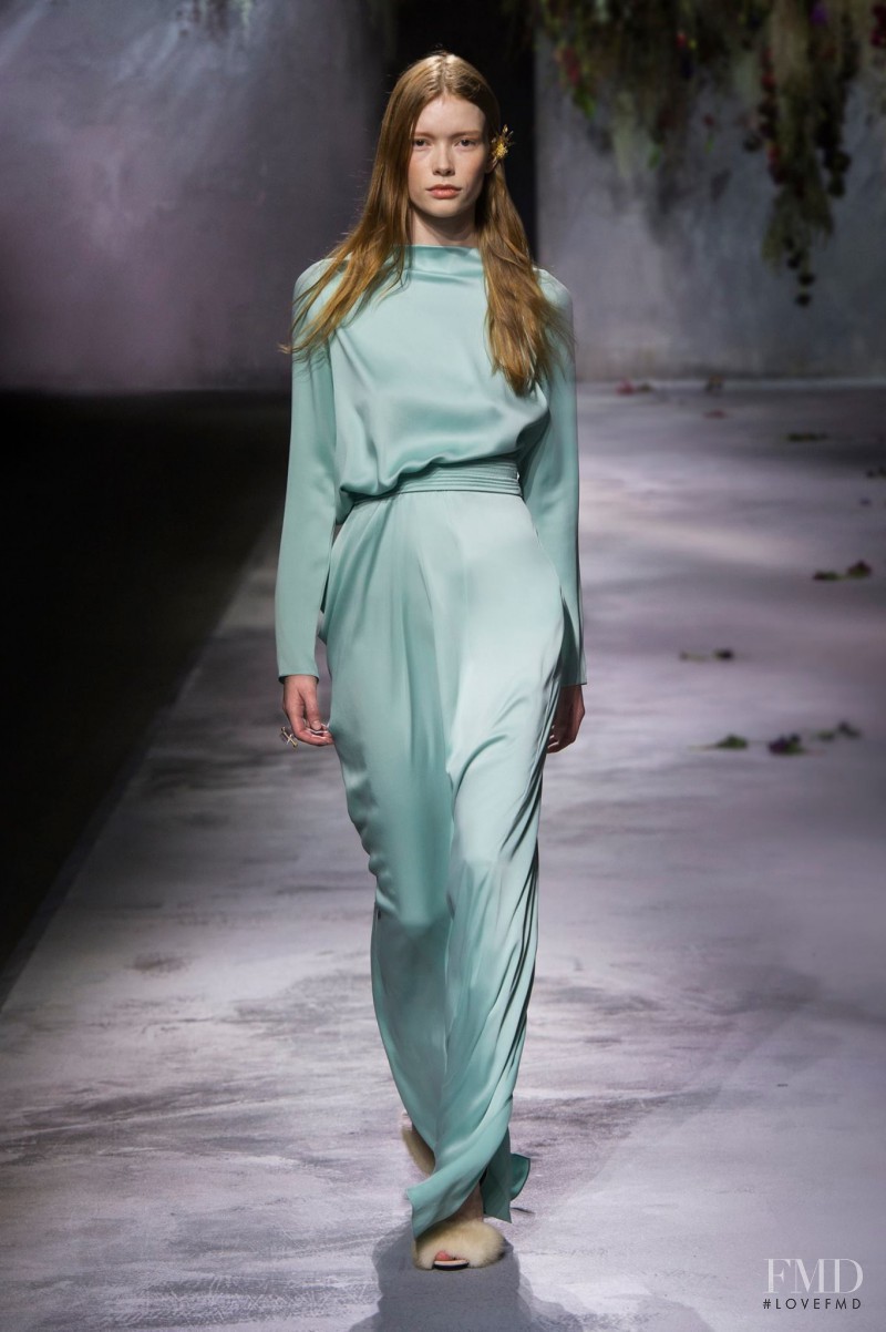 Julia Hafstrom featured in  the Vionnet fashion show for Autumn/Winter 2015