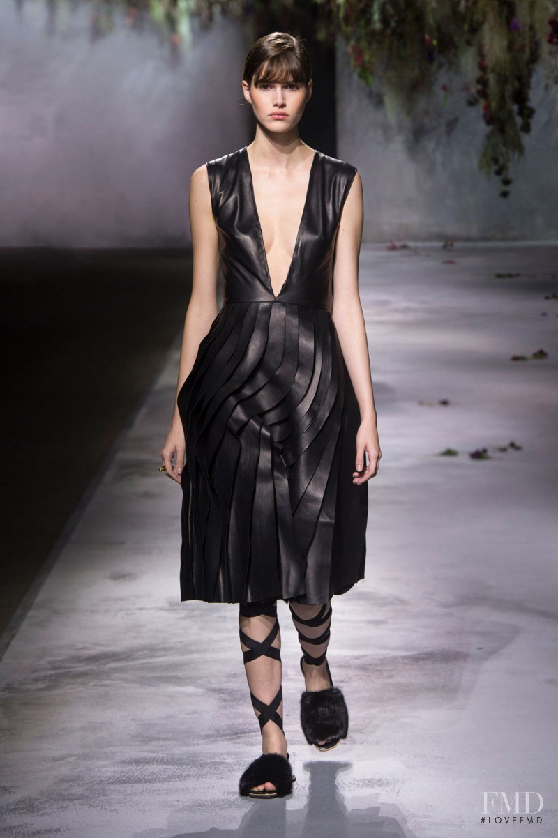 Vanessa Moody featured in  the Vionnet fashion show for Autumn/Winter 2015