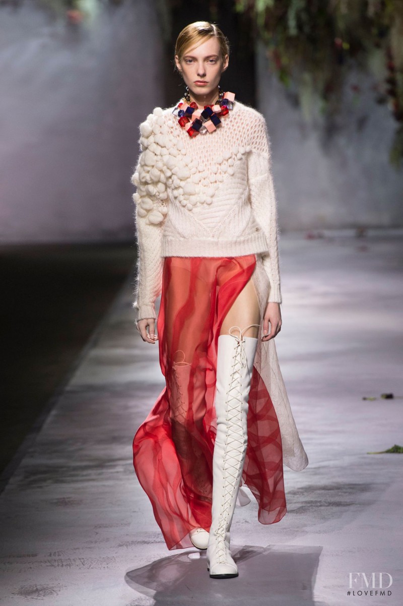 Zlata Semenko featured in  the Vionnet fashion show for Autumn/Winter 2015