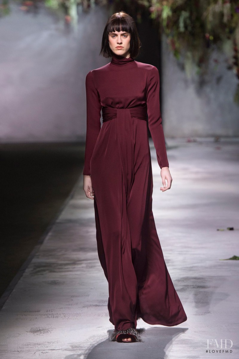 Sarah Brannon featured in  the Vionnet fashion show for Autumn/Winter 2015