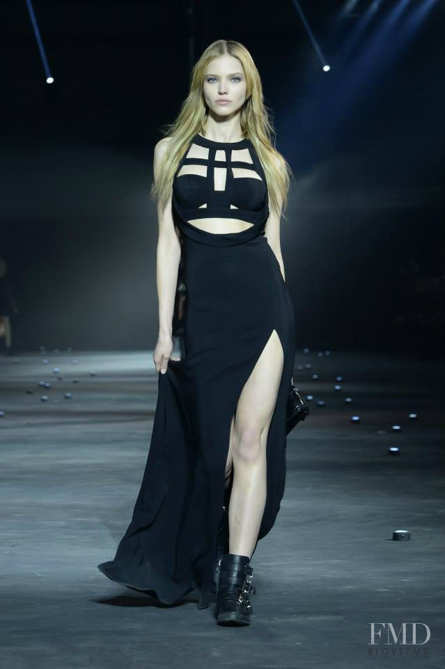 Sasha Luss featured in  the Philipp Plein fashion show for Autumn/Winter 2015