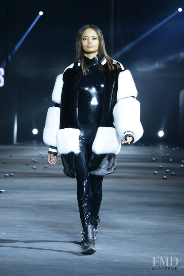 Malaika Firth featured in  the Philipp Plein fashion show for Autumn/Winter 2015