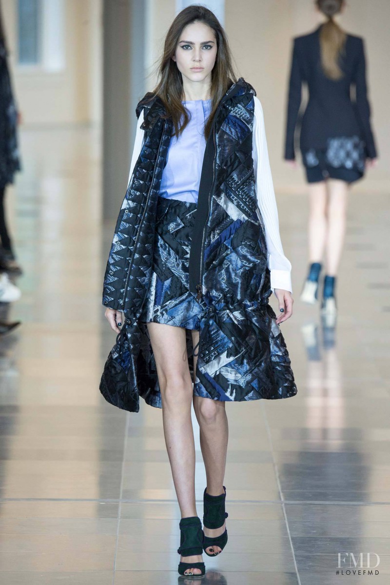 Tako Natsvlishvili featured in  the Antonio Berardi fashion show for Autumn/Winter 2015