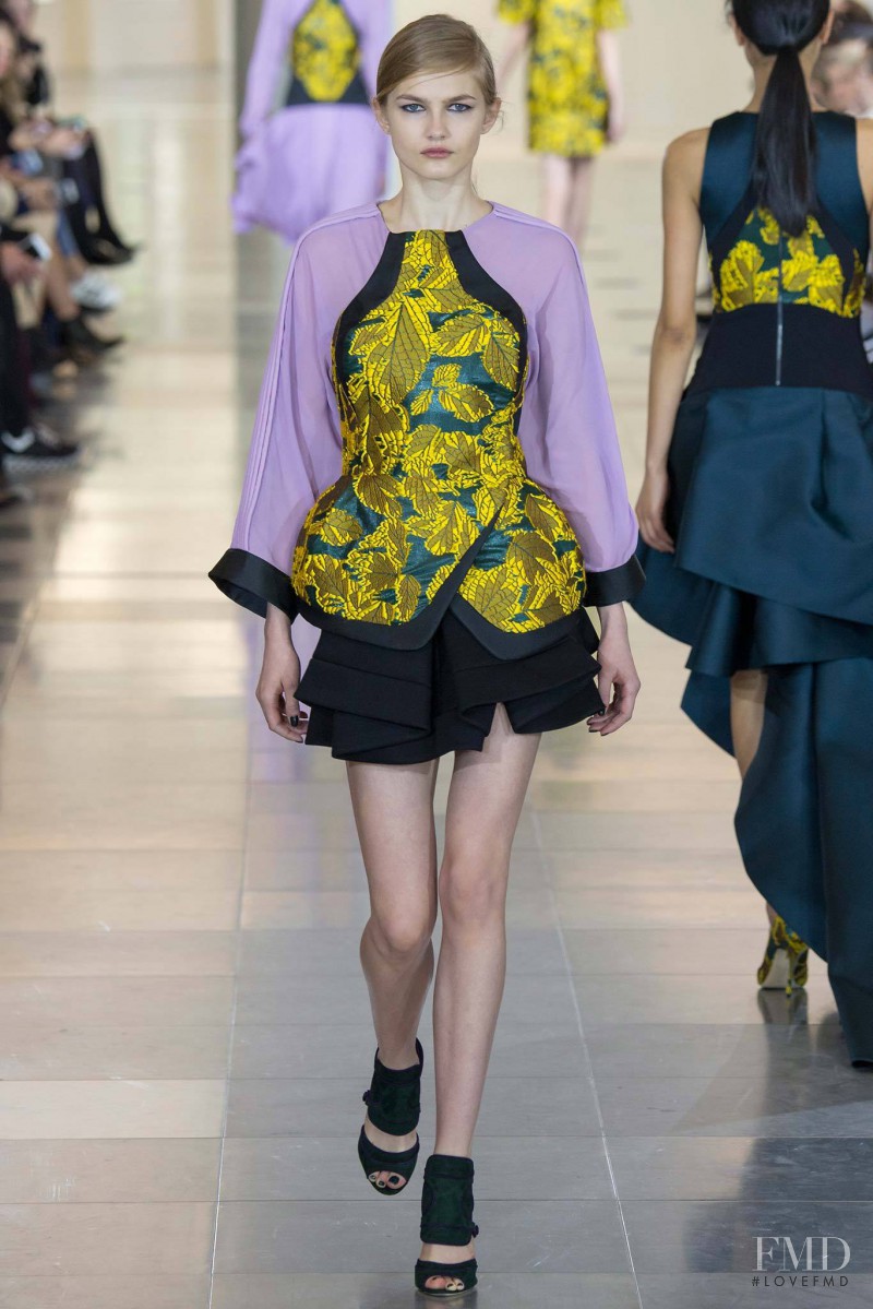 Aneta Pajak featured in  the Antonio Berardi fashion show for Autumn/Winter 2015