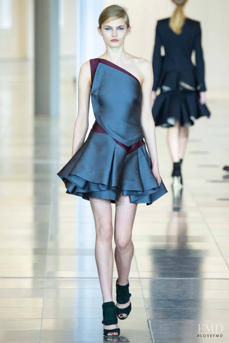 Aneta Pajak featured in  the Antonio Berardi fashion show for Autumn/Winter 2015