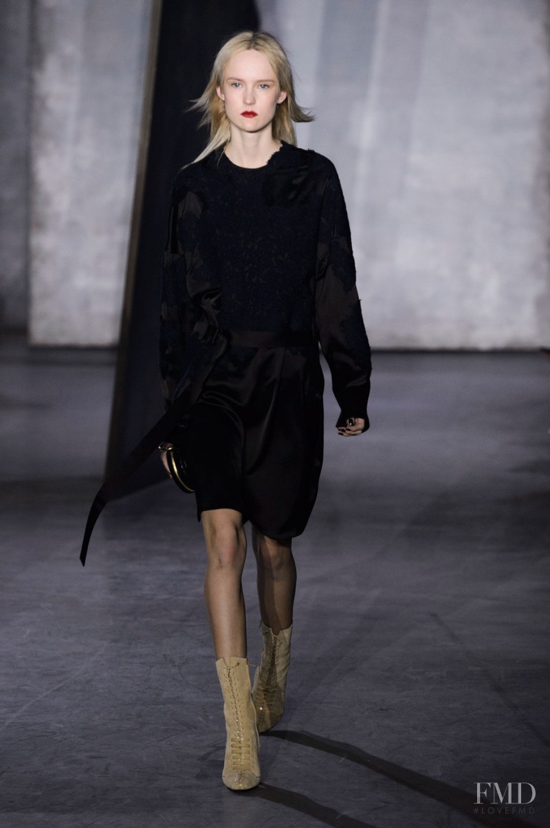 Harleth Kuusik featured in  the 3.1 Phillip Lim fashion show for Autumn/Winter 2015