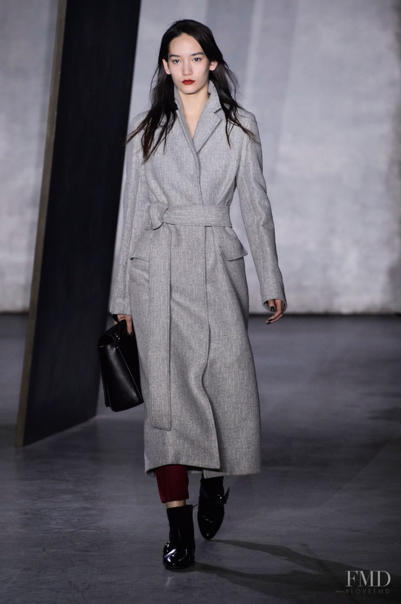 Mona Matsuoka featured in  the 3.1 Phillip Lim fashion show for Autumn/Winter 2015