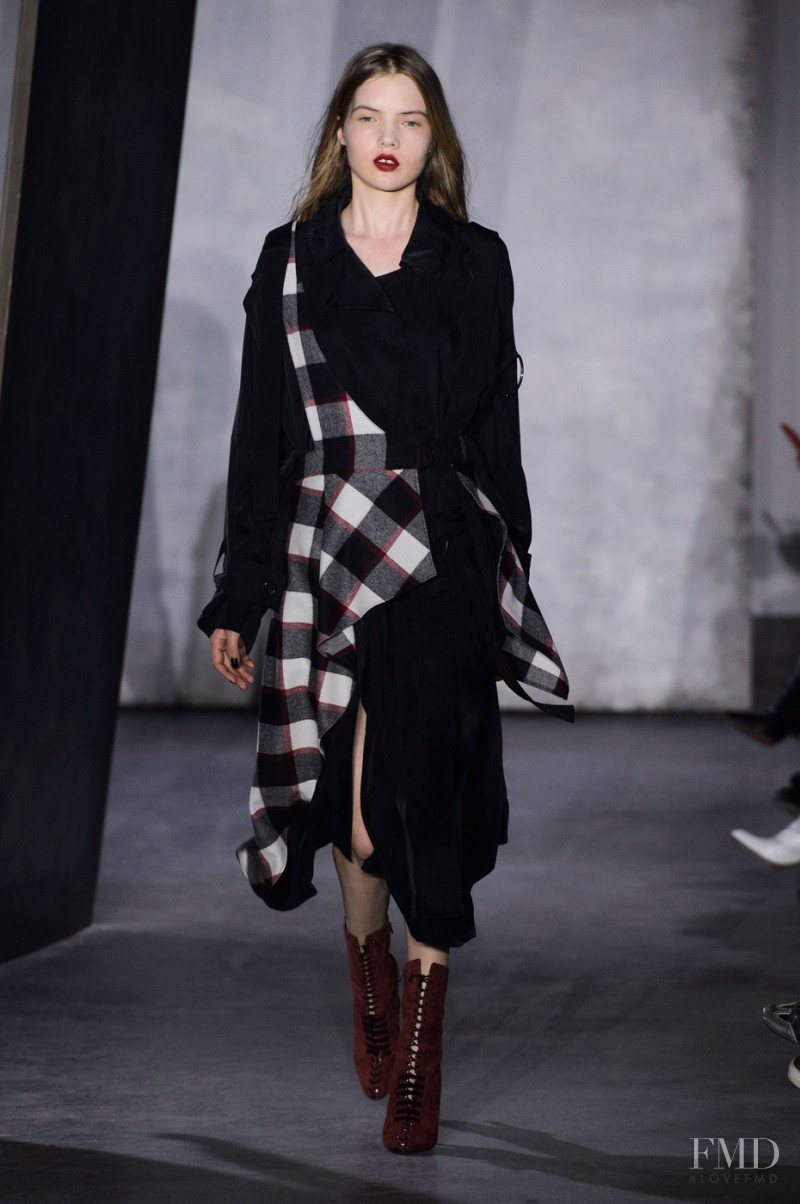 Avery Tharp featured in  the 3.1 Phillip Lim fashion show for Autumn/Winter 2015