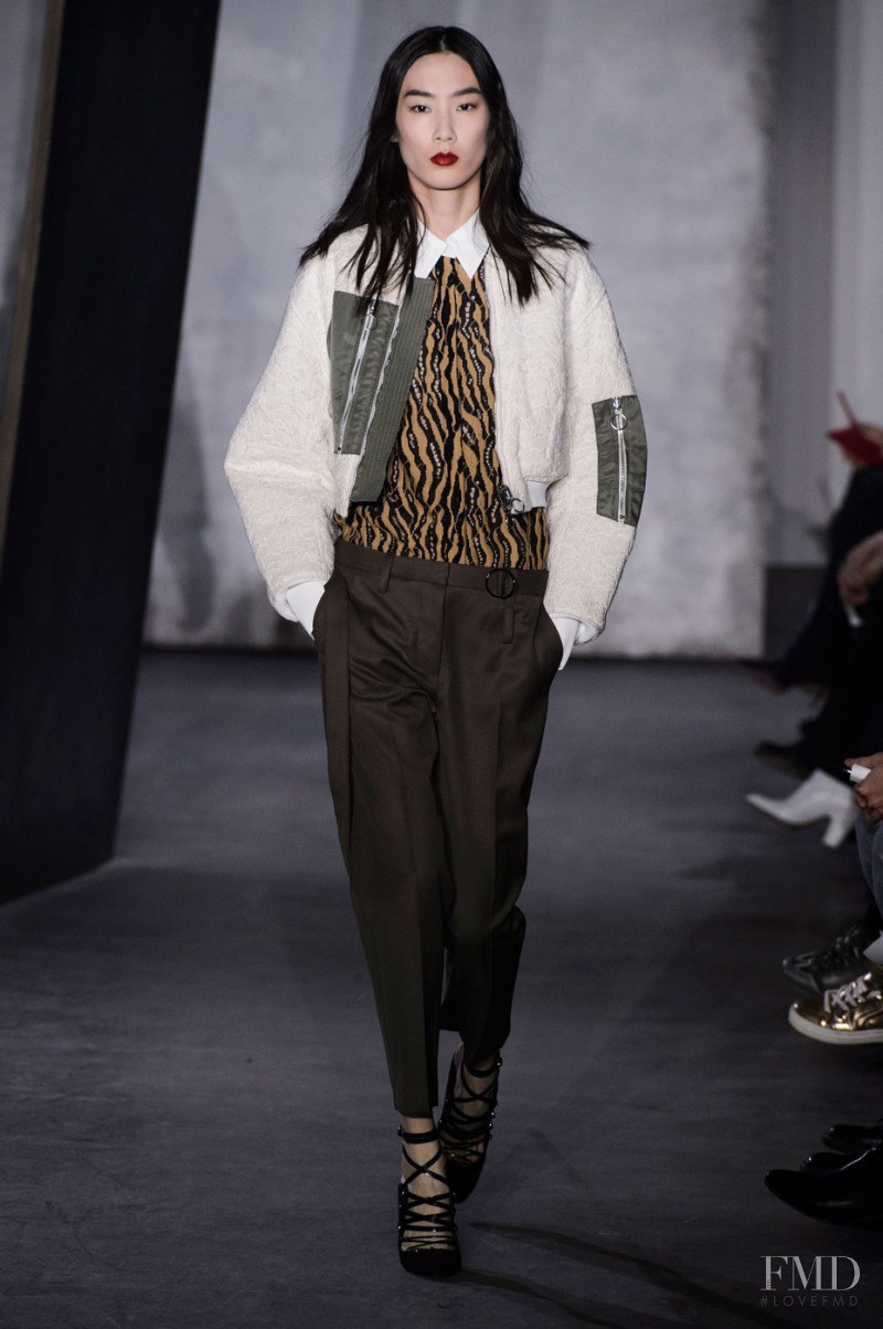 Dongqi Xue featured in  the 3.1 Phillip Lim fashion show for Autumn/Winter 2015