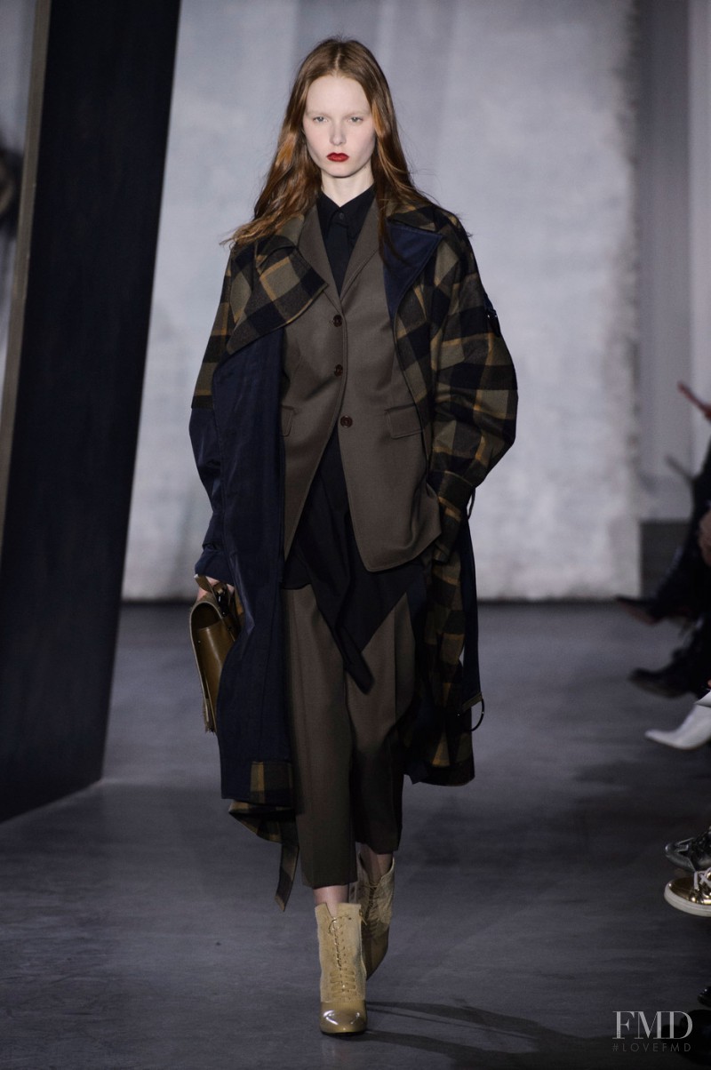 Grace Simmons featured in  the 3.1 Phillip Lim fashion show for Autumn/Winter 2015