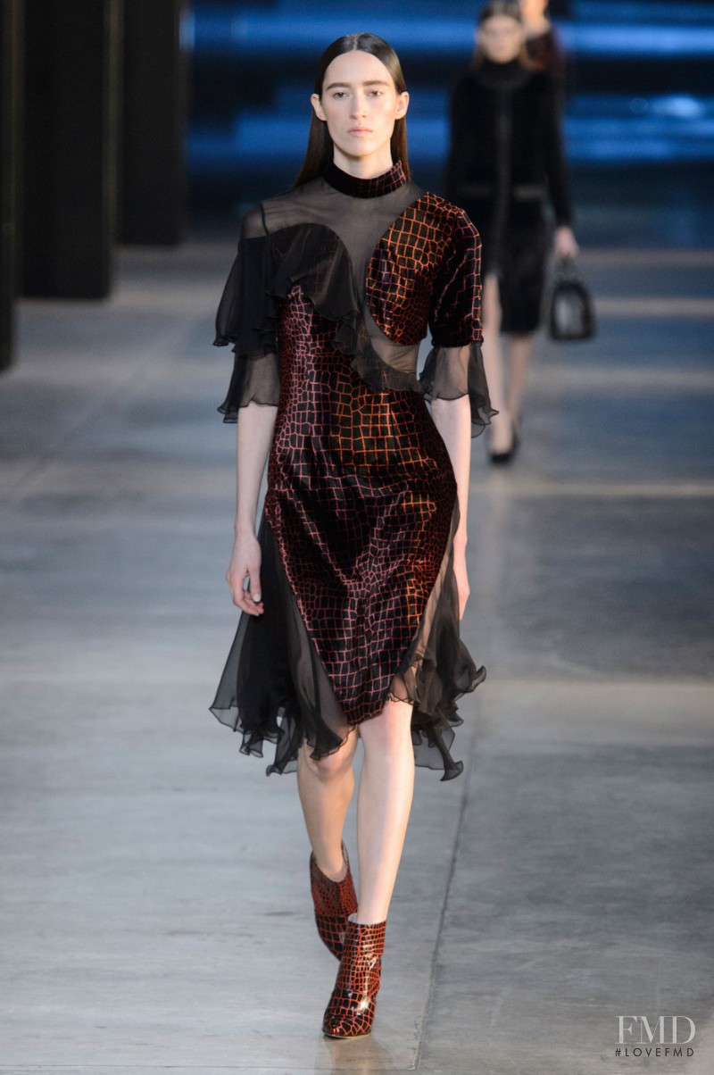 Helena Severin featured in  the Christopher Kane fashion show for Autumn/Winter 2015