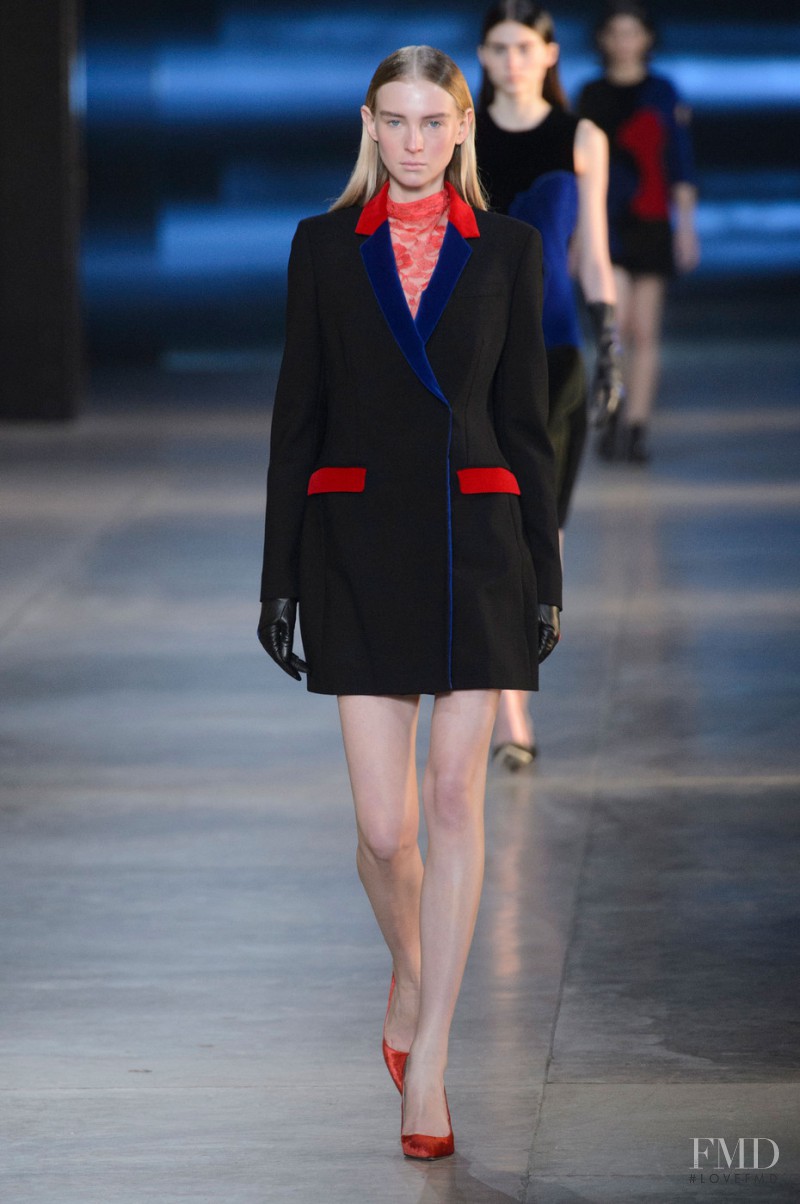 Nastya Sten featured in  the Christopher Kane fashion show for Autumn/Winter 2015
