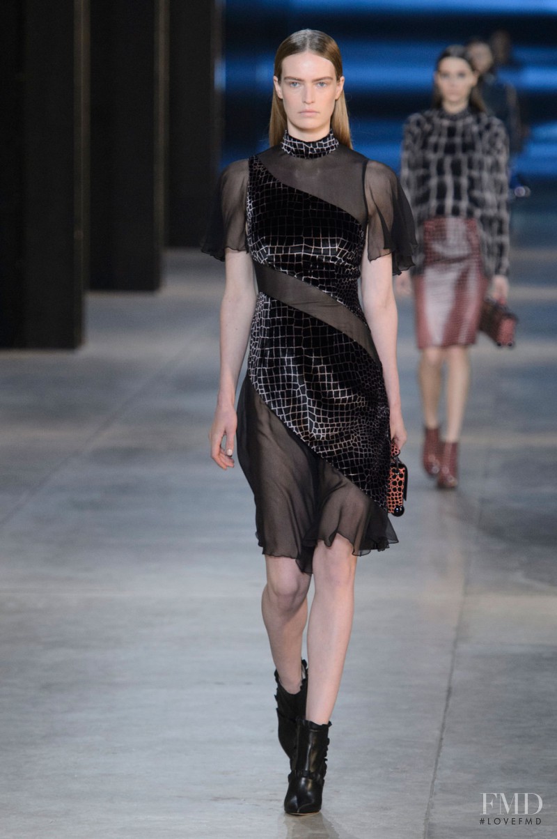 Milou Groenewoud featured in  the Christopher Kane fashion show for Autumn/Winter 2015