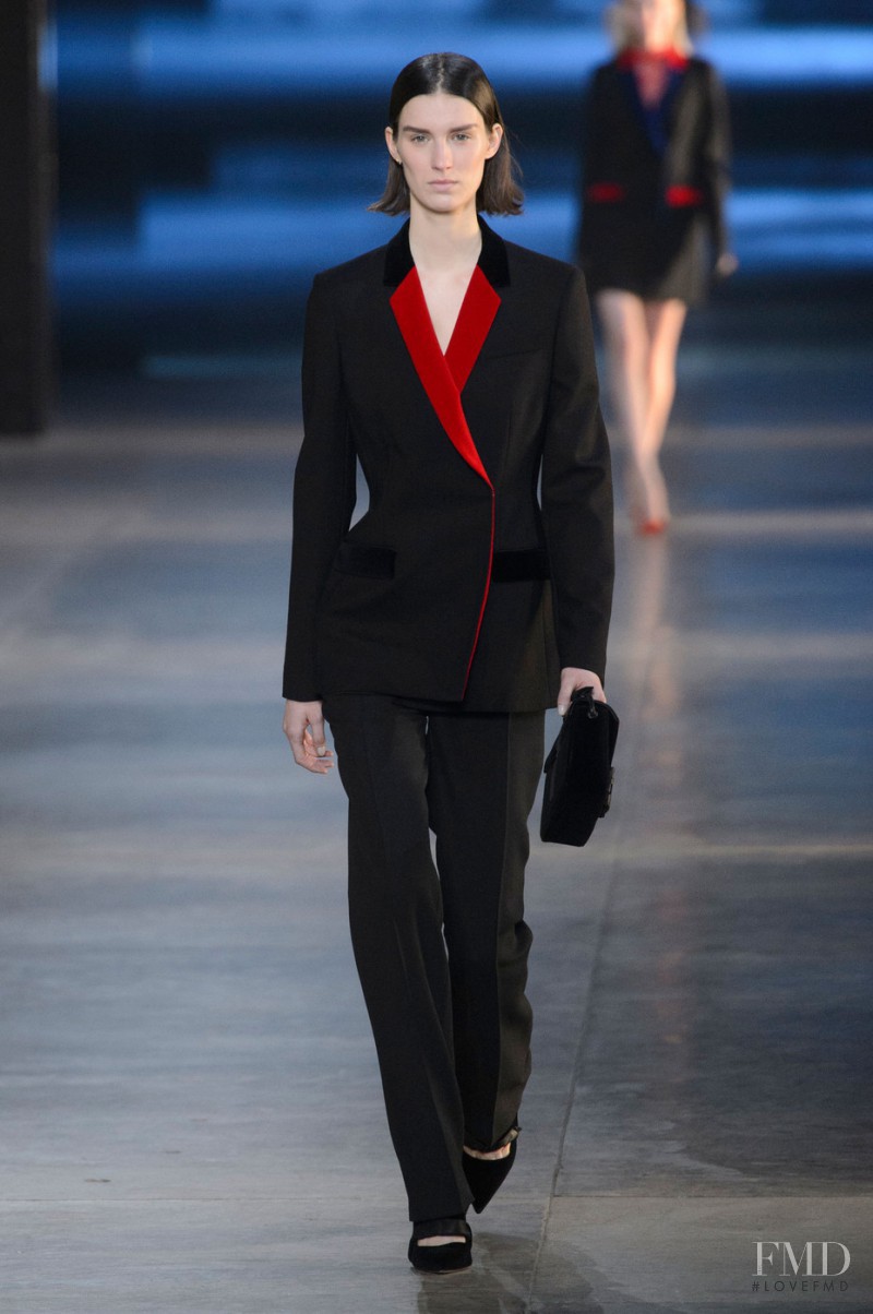 Marte Mei van Haaster featured in  the Christopher Kane fashion show for Autumn/Winter 2015